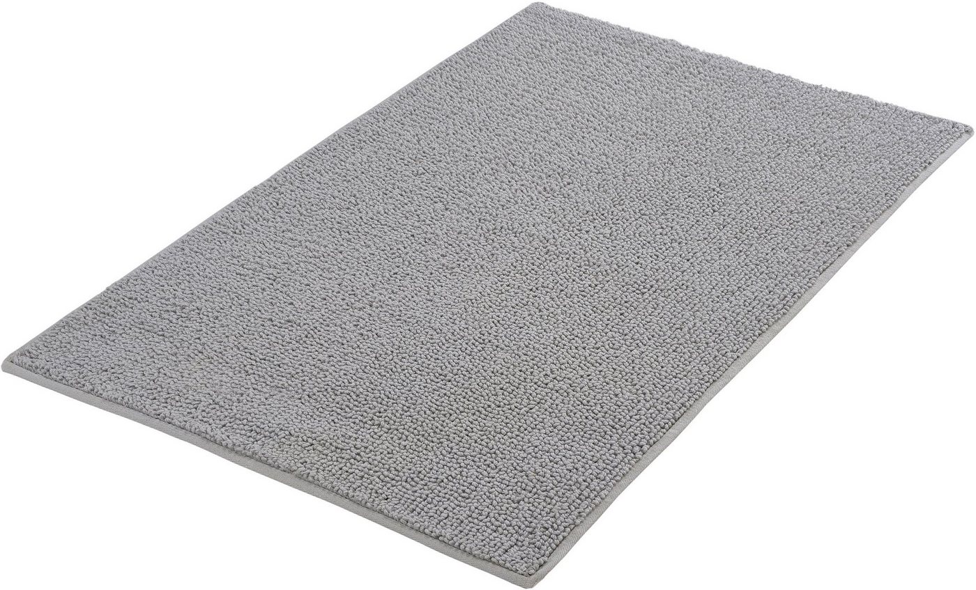 Badematte Chrissy Kleine Wolke, Höhe 10 mm, rutschhemmend beschichtet, beidseitig nutzbar, fußbodenheizungsgeeignet, Baumwolle, rechteckig, Badteppich, Uni Farben von Kleine Wolke