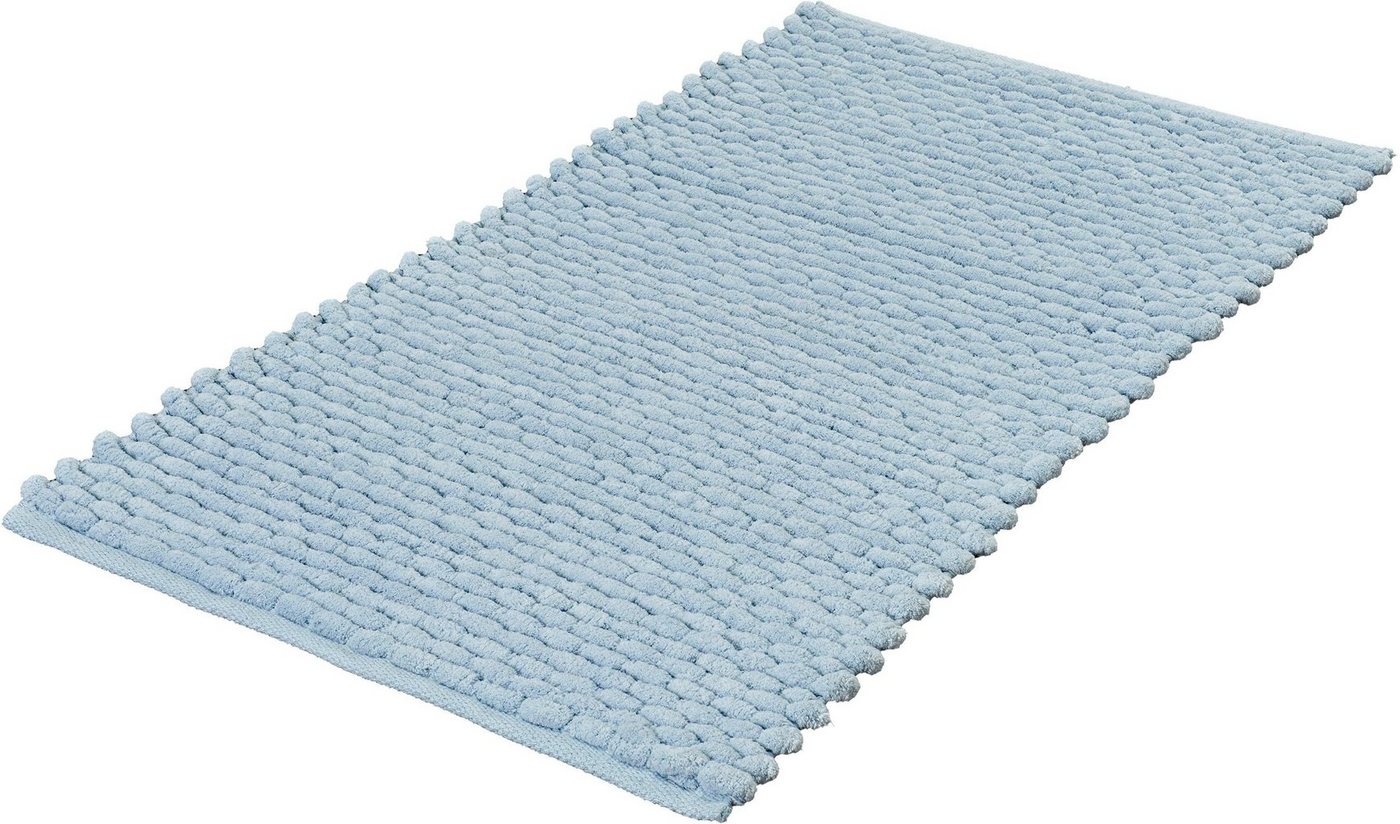 Badematte Willow Kleine Wolke, Höhe 10 mm, rutschhemmend beschichtet, fußbodenheizungsgeeignet, Baumwolle, Polyester, quadratisch, Badteppich, gewebt, Uni Farben, quadratisch oder rechteckig von Kleine Wolke