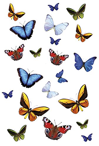 Kleine Wolke 1907148836 Wanddekoration Butterfly Farbe Multicolor 15 x 23,5 cm von Kleine Wolke