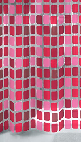 Kleine Wolke 4956453305 Duschvorhang Sonny, 180 x 200 cm, Rubin Kleine Wolke 4956453305 Duschvorhang Sonny, 180 x 200 cm, Rubin von Kleine Wolke