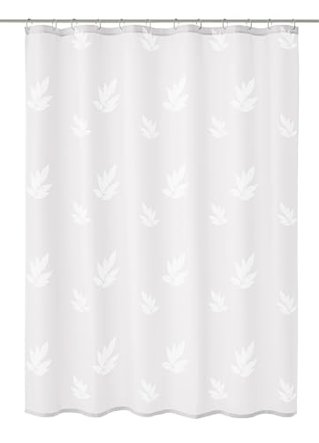 Kleine Wolke Duschvorhang Canton, 180 x 200 cm, schneeweiß von Kleine Wolke