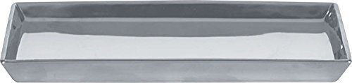 Kleine Wolke Glamour Kammschale, Porzellan, Silber, 24 x 10 x 2 cm von Kleine Wolke