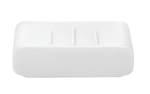 Kleine Wolke 5066100853 Seifenschale Cubic, Accessoires, weiß, Maße ca. 8,5 x 11,1 x 2,9 cm von Kleine Wolke