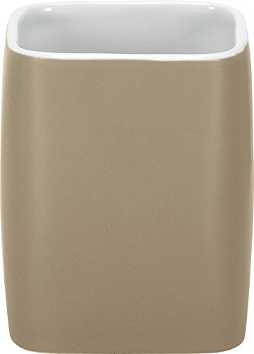 Kleine Wolke 5066271852 Zahnputzbecher Cubic, Accessoires, Taupe von Kleine Wolke