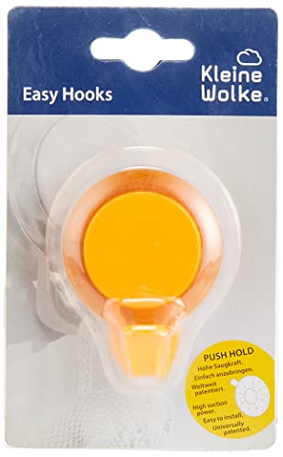 Kleine Wolke 5093488887 Saughaken Easy Hooks, Wandhaken, orange von Kleine Wolke