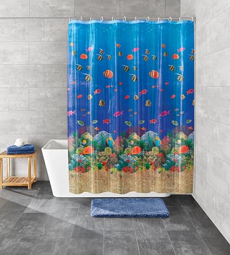 Kleine Wolke 5202148305 Duschvorhang Malediven, 180 x 200 cm, Multicolor von Kleine Wolke