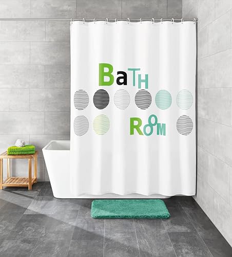 Kleine Wolke 5219654305 Duschvorhang Bathroom, 180 x 200 cm, Mint von Kleine Wolke