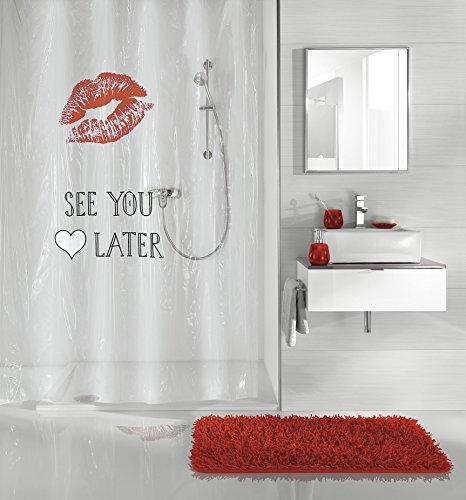 Kleine Wolke 5220462305 Duschvorhang See You, 180 x 200 cm, rot Kleine Wolke 5220462305 Duschvorhang See You, 180 x 200 cm, rot von Kleine Wolke