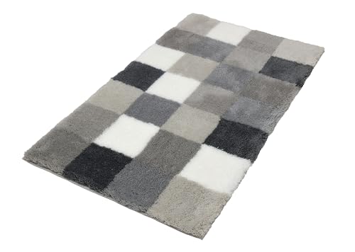 Kleine Wolke Caro Badteppich, Acryl, Flanell, 70 x 120 cm von Kleine Wolke