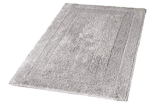 Kleine Wolke 5477146657 Badteppich Arizona, 80 x 140 cm, Grau(Silbergrau) von Kleine Wolke