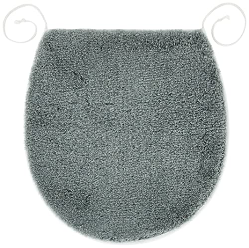 Kleine Wolke Soft WC-Deckelbezug, Mikrofaser, anthrazit, 47x50 cm von Kleine Wolke