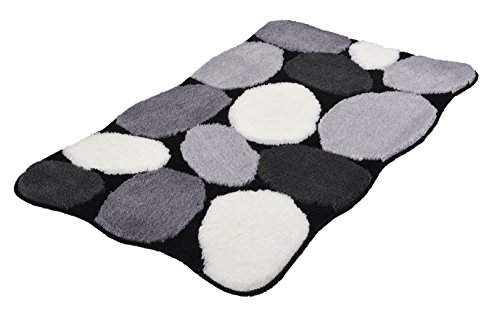 Kleine Wolke 8972926311 Badteppich Stone , 70 x 120 cm, schwarz von Kleine Wolke