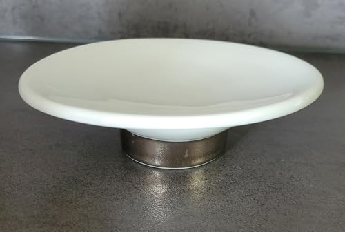 Kleine Wolke Accessoires Viva Silver Weiss/Silber Seifenschale von Kleine Wolke