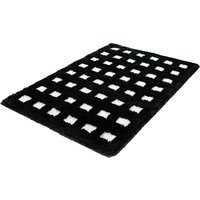 Kleine Wolke Badematte "Boxes", rutschhemmend beschichtet, fußbodenheizungsgeeignet, Badteppich, modernes Design, Hoch/Tief Effekt von Kleine Wolke