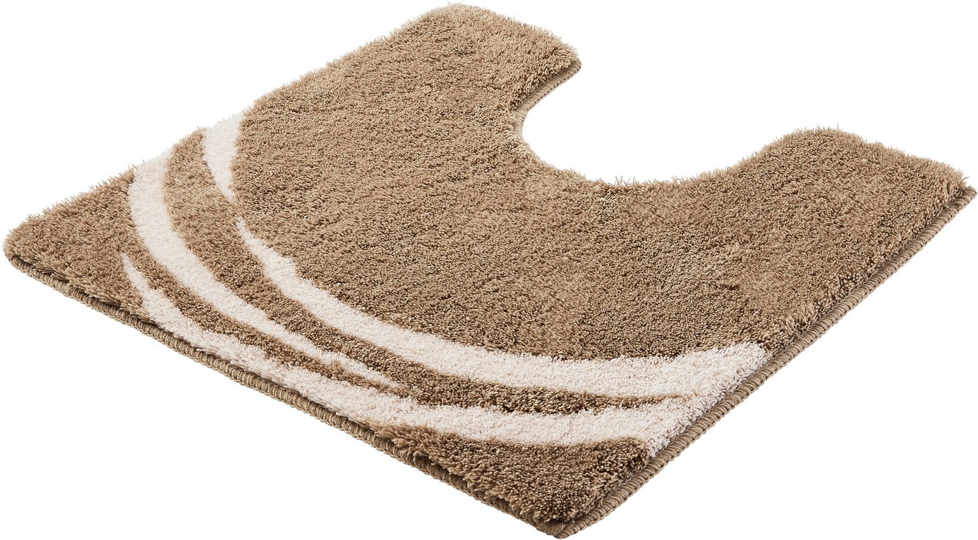 Kleine Wolke Badematte »Mystic«, Höhe 25 mm, rutschhemmend beschichtet, fußbodenheizungsgeeignet, Polyacryl, quadratisch, Badteppich, modernes Design, Hoch-Tief Effekt, rechteckig & rund von Kleine Wolke