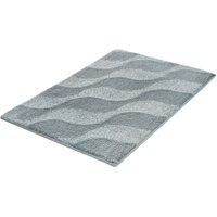 Kleine Wolke Badematte ""Onda"" Höhe 15 mm rutschhemmend beschichtet fußbodenheizungsgeeignet Badteppich, modernes Ton in Ton Wellendesign, flauschig von Kleine Wolke
