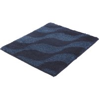 Kleine Wolke Badematte ""Onda"" Höhe 15 mm rutschhemmend beschichtet fußbodenheizungsgeeignet Badteppich, modernes Ton in Ton Wellendesign, flauschig von Kleine Wolke