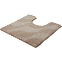 Kleine Wolke Badematte ""Onda"" Höhe 15 mm rutschhemmend beschichtet fußbodenheizungsgeeignet Badteppich, modernes Ton in Ton Wellendesign, flauschig von Kleine Wolke
