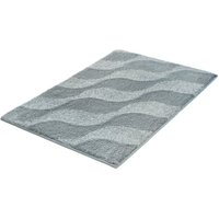 Kleine Wolke Badematte ""Onda"" Höhe 15 mm rutschhemmend beschichtet fußbodenheizungsgeeignet Badteppich, modernes Ton in Ton Wellendesign, flauschig von Kleine Wolke