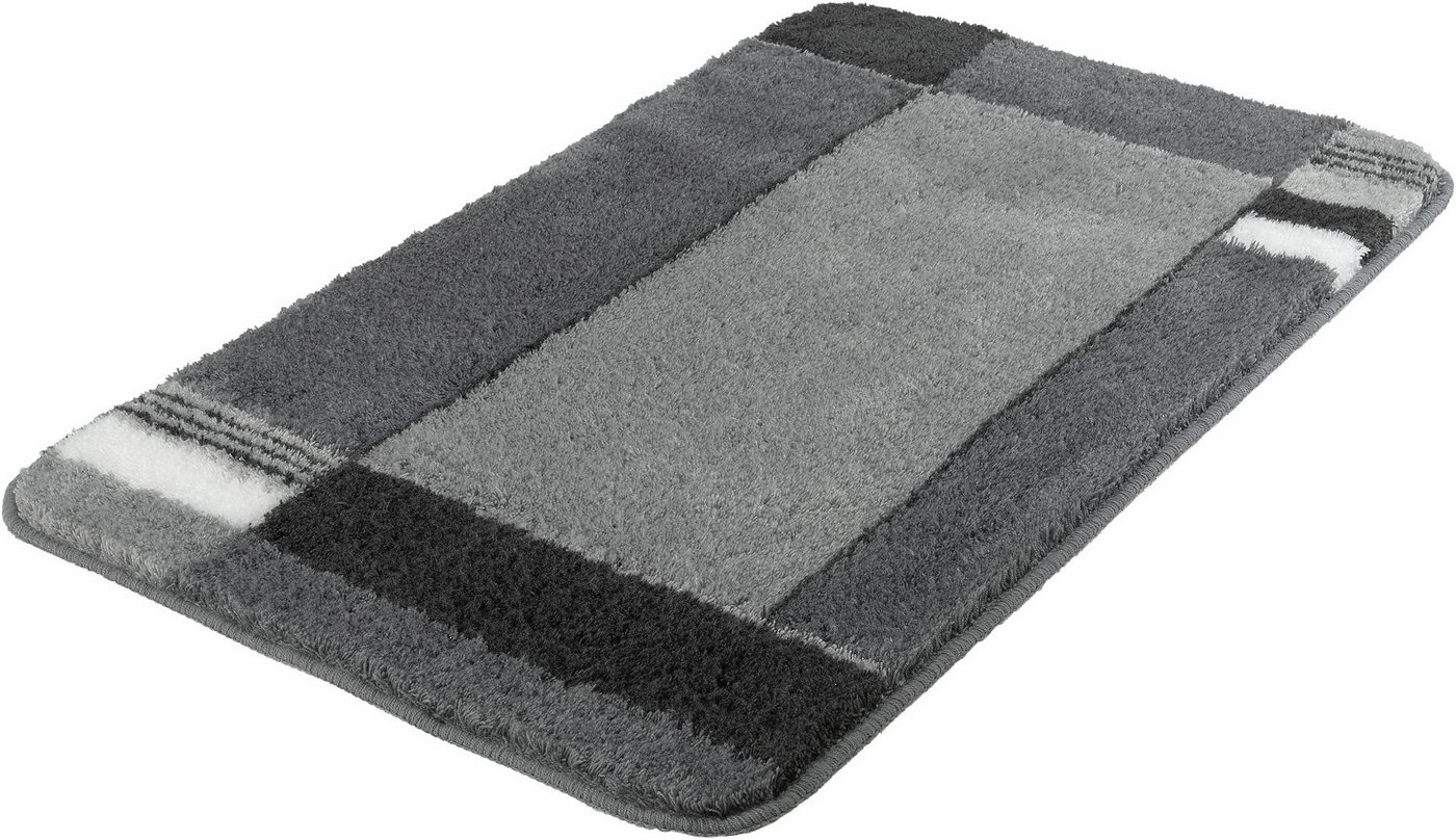 Kleine Wolke Badematte Padova, Höhe 20 mm, rutschhemmend beschichtet, fußbodenheizungsgeeignet, Kunstfaser, Badteppich, modernes Design, mit Bordüre, Kundenliebling von Kleine Wolke