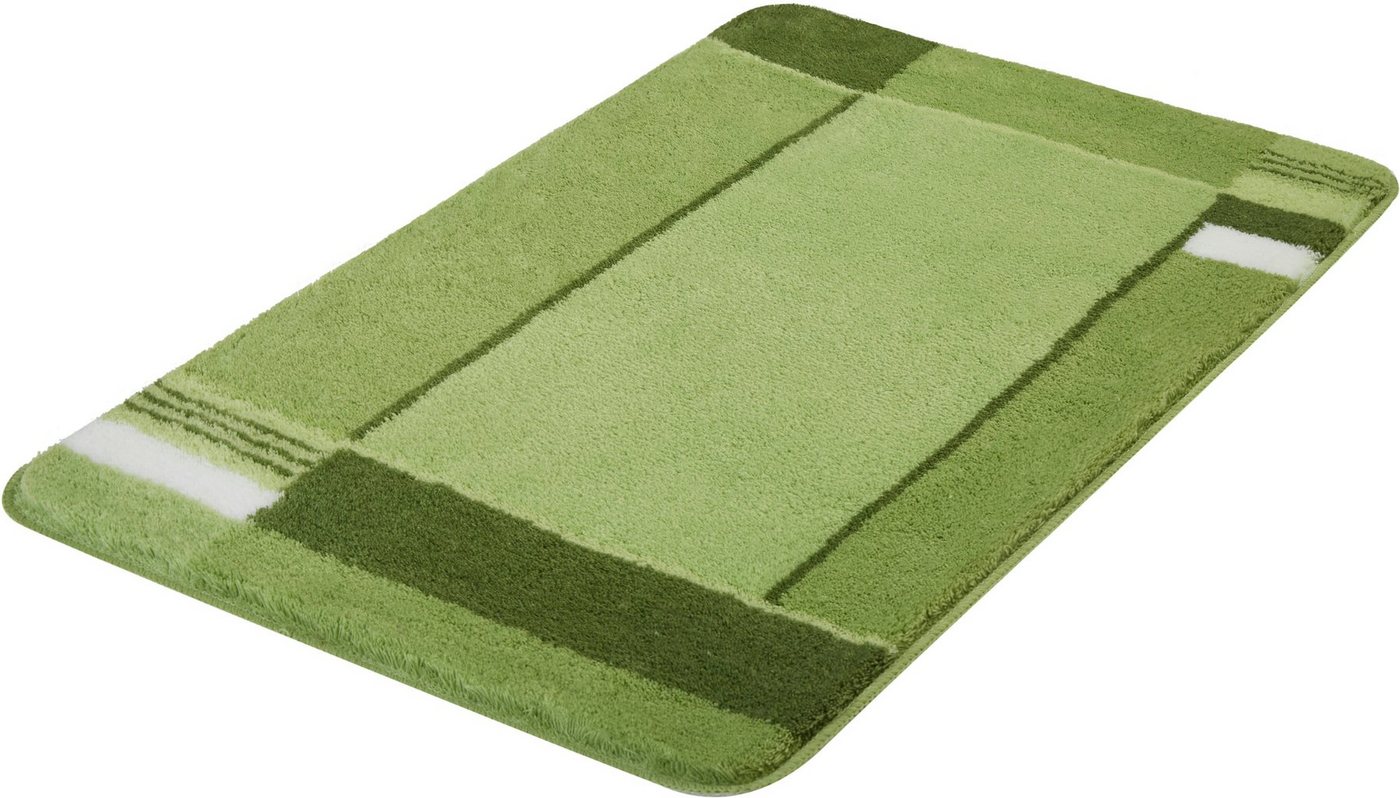 Kleine Wolke Badematte Padova, Höhe 20 mm, rutschhemmend beschichtet, fußbodenheizungsgeeignet, Kunstfaser, rechteckig, Badteppich, modernes Design, mit Bordüre, Kundenliebling von Kleine Wolke