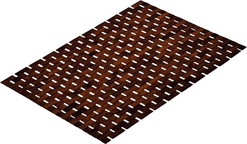 Kleine Wolke Badematte Palito, Höhe 5 mm, rutschhemmend beschichtet, Bambus, Holz, rechteckig, Holzmatte, 100% Bambus, 50x70 cm von Kleine Wolke