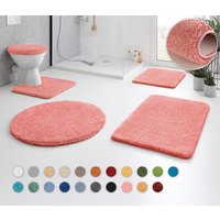 Kleine Wolke Badematte "RELAX", rutschhemmend beschichtet, fußbodenheizungsgeeignet, Badteppich, Uni Farben, rechteckig, rund & als Set erhältlich von Kleine Wolke