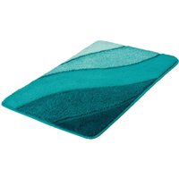 Kleine Wolke Badematte "Serenade", rutschhemmend beschichtet, fußbodenheizungsgeeignet, Badteppich, Wellen Design, Farbverlauf, Hoch-Tief Effekt, waschbar von Kleine Wolke