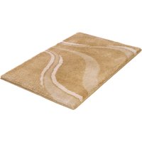 Kleine Wolke Badematte ""Vento"" Höhe 20 mm rutschhemmend beschichtet fußbodenheizungsgeeignet Badteppich, modernes Welledesign, besonders weich von Kleine Wolke