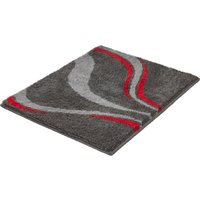 Kleine Wolke Badematte ""Vento"" Höhe 20 mm rutschhemmend beschichtet fußbodenheizungsgeeignet Badteppich, modernes Welledesign, besonders weich von Kleine Wolke