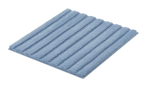 Kleine Wolke Badteppich, Polyacryl, Stahlblau, 60x60cm von Kleine Wolke