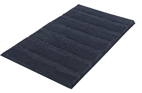 Kleine Wolke Badteppich, Polyester, Navy, 80x140cm von Kleine Wolke