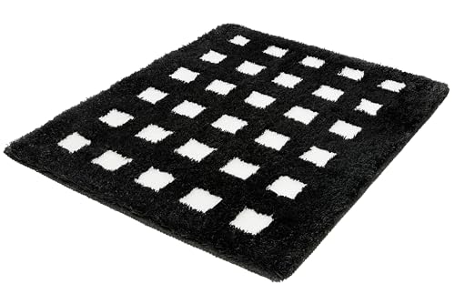 Kleine Wolke Badteppich Boxes in Schwarz-Weiß mit 55x65 cm Kleine Wolke Badteppich Boxes in Schwarz-Weiß mit 55x65 cm von Kleine Wolke