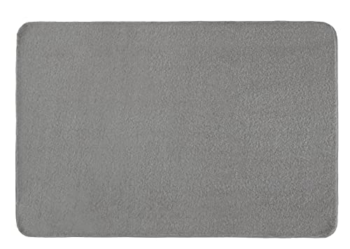 Kleine Wolke Badteppich Cecil, Farbe: Silbergrau, Material: 100% Polyester, Größe: 70x120 cm von Kleine Wolke