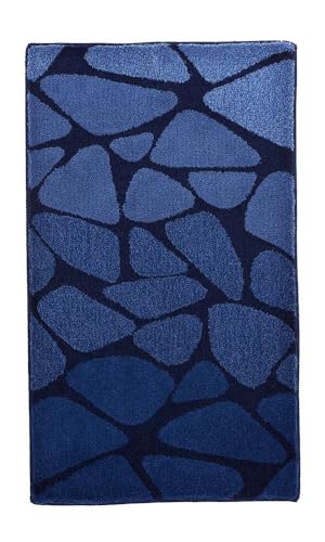 Kleine Wolke Badteppich Inspire, Dunkelblau, 70 x 120 cm von Kleine Wolke
