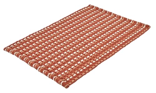 Kleine Wolke Badteppich Loop, 70x120 cm, Terracotta von Kleine Wolke