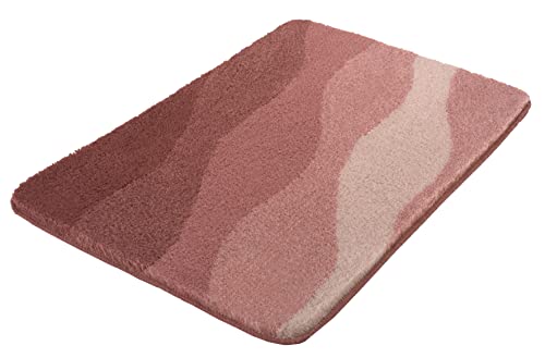 Kleine Wolke Badteppich Malena, Farbe: Hellrosa, Material: 100% Polyacryl, Größe: 60x90 cm von Kleine Wolke