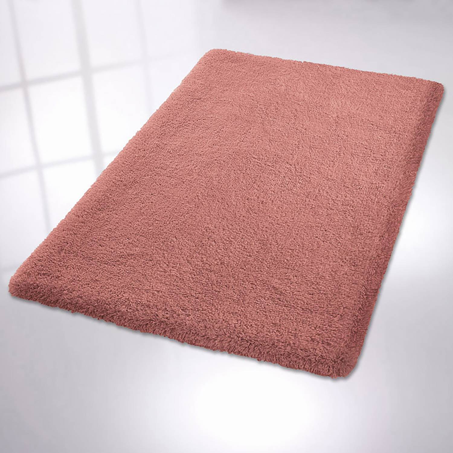 Kleine Wolke Badteppich Meadow Polyester Marsala 120x3x70 cm (BxHxT) von Kleine Wolke