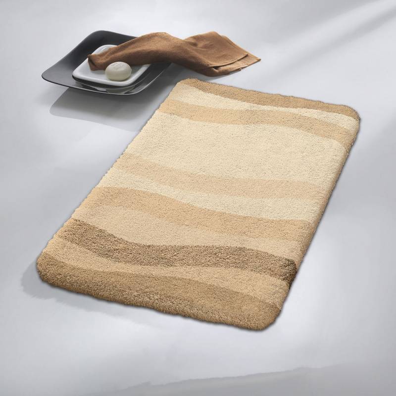 Kleine Wolke Badteppich Miami naturbeige, 60 x 90 cm von Kleine Wolke