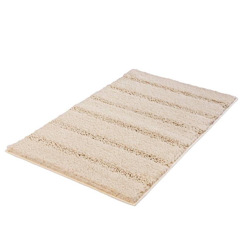 Kleine Wolke Badteppich Monrovia Mischgewebe Hellbeige 80x140 cm (BxT) von Kleine Wolke