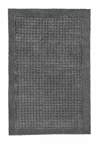 Kleine Wolke Badteppich NET in Schiefer mit 80x140 cm von Kleine Wolke
