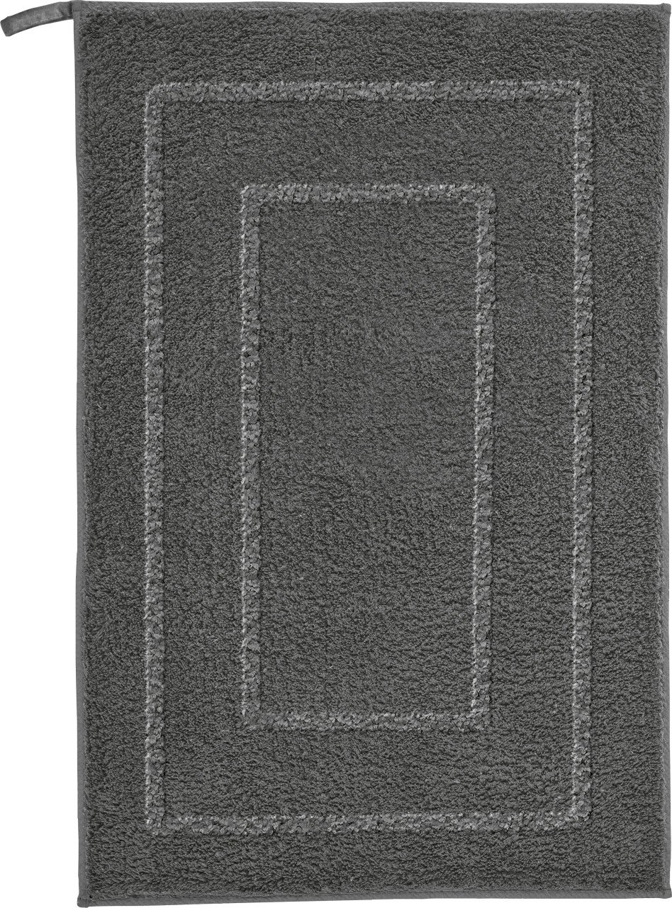 Kleine Wolke Badteppich Nico anthrazit Polyester 50 x 80 cm von Kleine Wolke