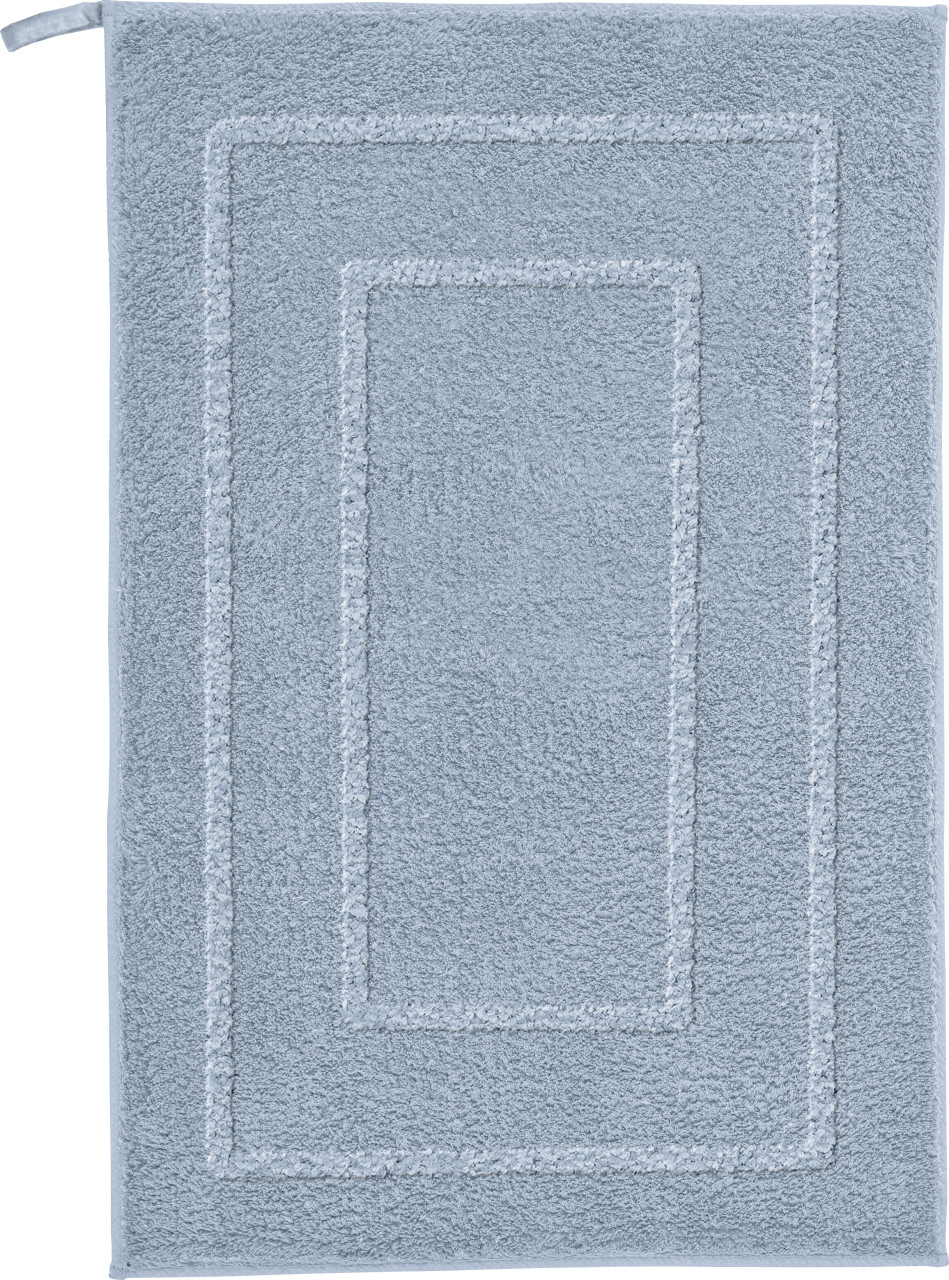 Kleine Wolke Badteppich Nico stahlblau Polyester 50 x 80 cm von Kleine Wolke