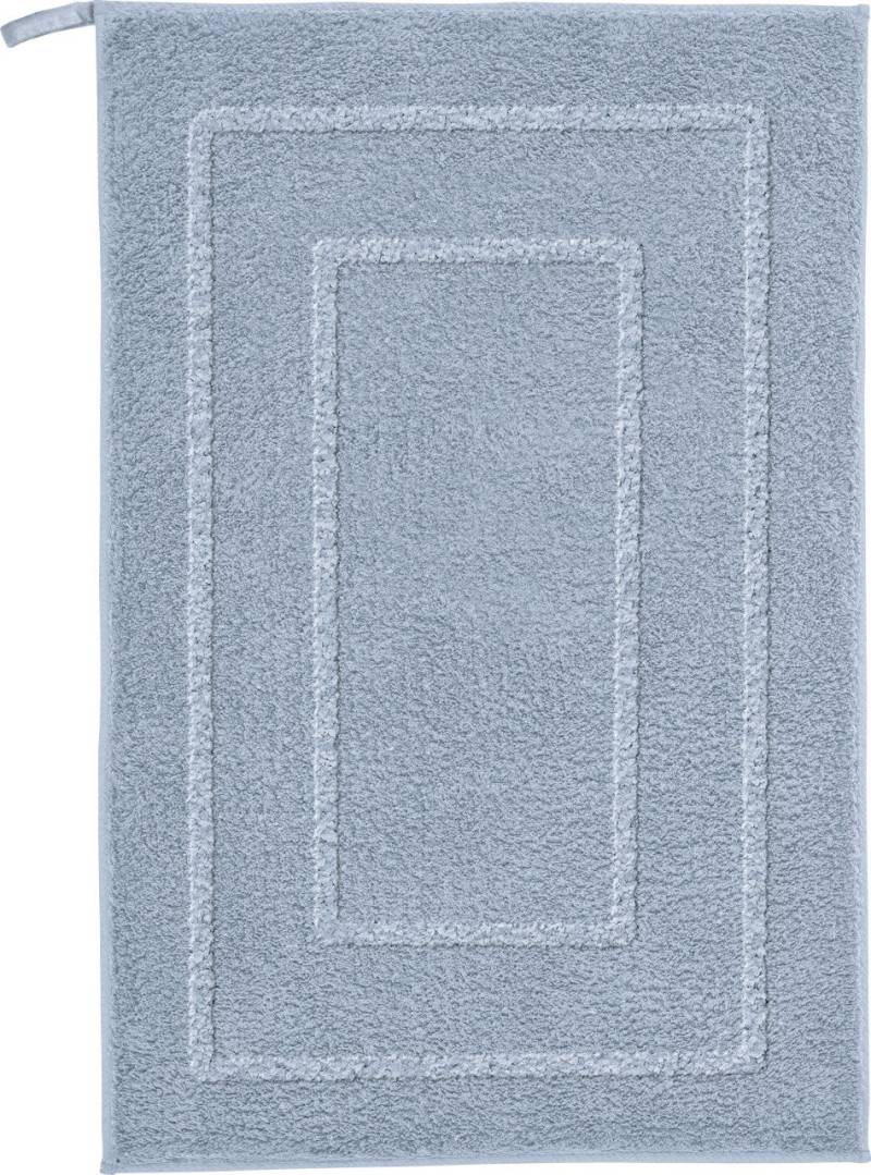 Kleine Wolke Badteppich Nico stahlblau Polyester 50 x 80 cm von Kleine Wolke