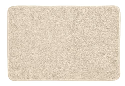 Kleine Wolke Badteppich Ricco mit 60 x 90 cm in Sandbeige aus 100% Polyester von Kleine Wolke