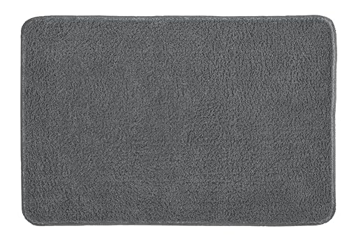 Kleine Wolke Badteppich Ricco mit 60 x 90 cm in Schiefer aus 100% Polyester von Kleine Wolke