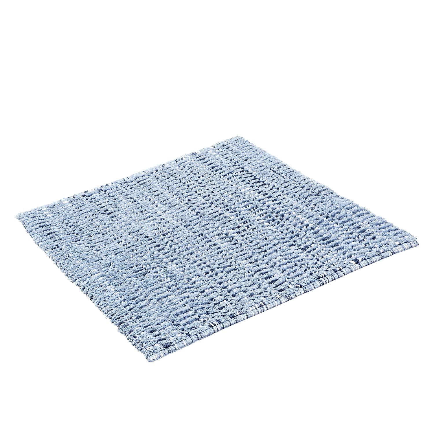Kleine Wolke Badteppich Sway Baumwollstoff Eisblau 60x60 cm (BxT) von Kleine Wolke
