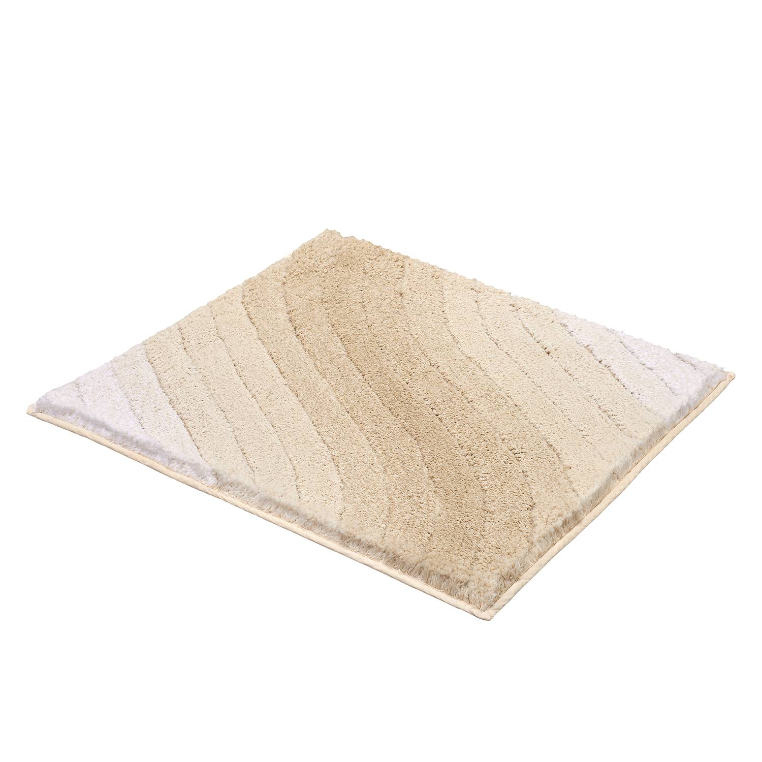 Kleine Wolke Badteppich Tender Mischgewebe Beige 60x60 cm (BxT) von Kleine Wolke