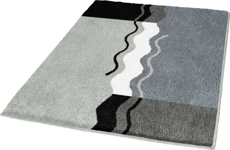Kleine Wolke Badteppich Vanessa platin, 60 x 100 cm von Kleine Wolke