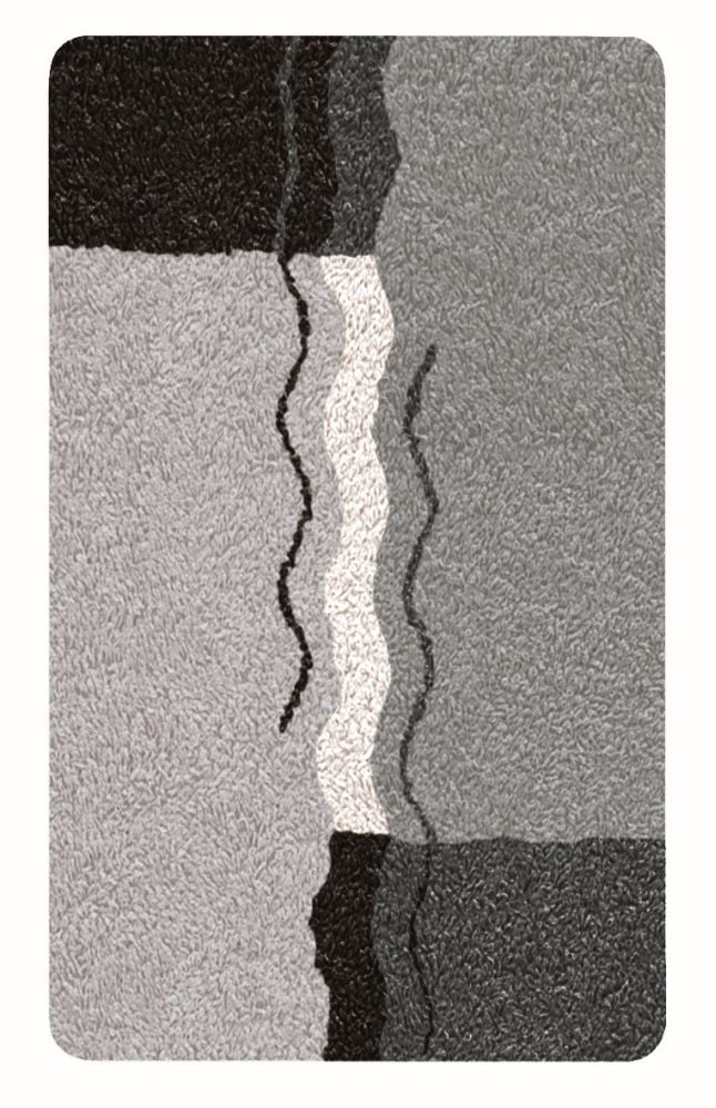 Kleine Wolke Badteppich Vanessa platin, 70 x 120 cm von Kleine Wolke